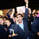 White House crowd cheers during President Obama's speech. (Chip Somodevilla/Getty)